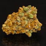 Pyromorphite, mine des Farges, Corrèze, France.