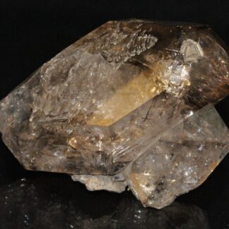 Cristal de quartz fumé, Herkimer, USA.