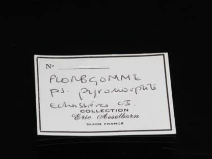 Pseudomorphose de pyromorphite en plombgomme, Échassières, Allier – Image 2