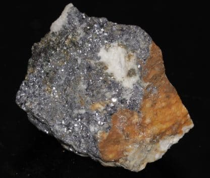 Galène, tétraédrite et chalcopyrite, mine d'Oulles, Isère - Ex- Geffroy.