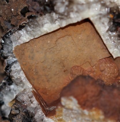 Pseudomorphose de pyromorphite en plomb-gomme, Echassières, Allier.