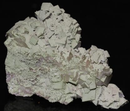 Duftite sur calcite, Tsumeb, Namibie.