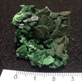 Torbernite de Margabal à Entraygues-sur-Truyère dans l'Aveyron.