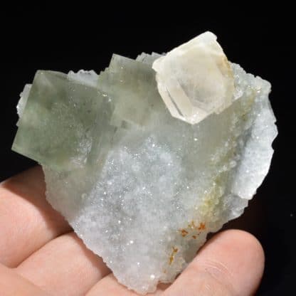 Fluorite verte et baryte, L'Avellan, Var.