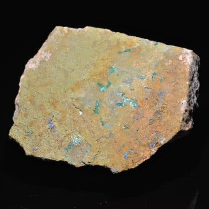 Chalcophyllite, mine de La Garonne, Le Pradet, Var.