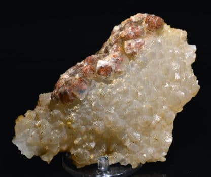 Quartz et fluorine rouge, L'Argentolle, Saône-et-Loire, Morvan.