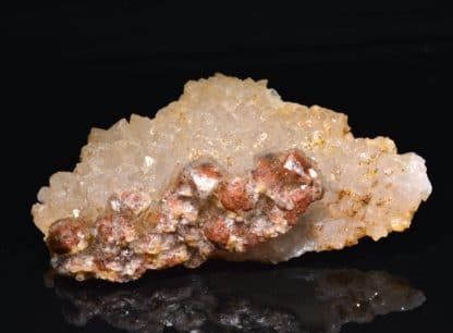 Quartz et fluorine rouge, L'Argentolle, Saône-et-Loire, Morvan.