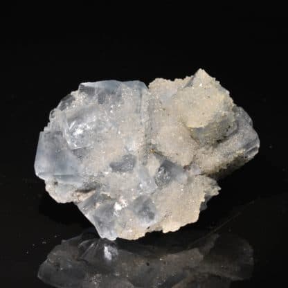 Fluorine bleue et quartz, Montroc (Tarn)