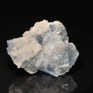 Fluorine bleue et quartz, Montroc (Tarn)