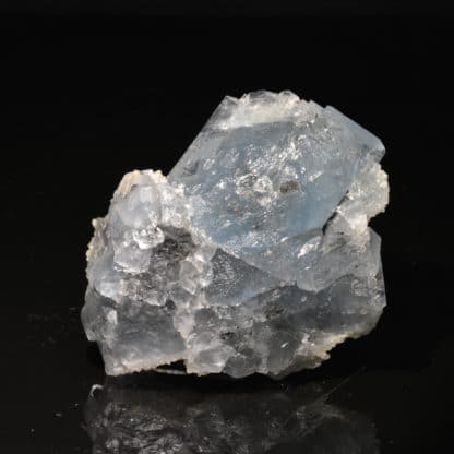 Fluorine bleue et quartz, Montroc (Tarn)