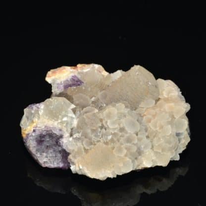 Calcite, Fluorine, Neaux, Loire. Minéral fluorescent.