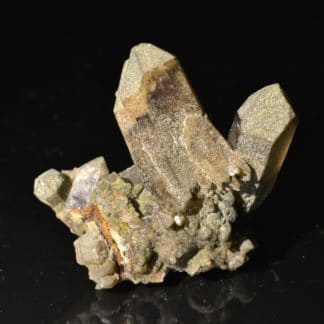 Quartz à chlorite brune, La Lauzière, Savoie.