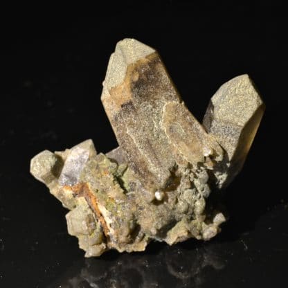 Quartz à chlorite brune, La Lauzière, Savoie.