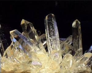 Cristaux de quartz de La Gardette en Oisans (Isère).