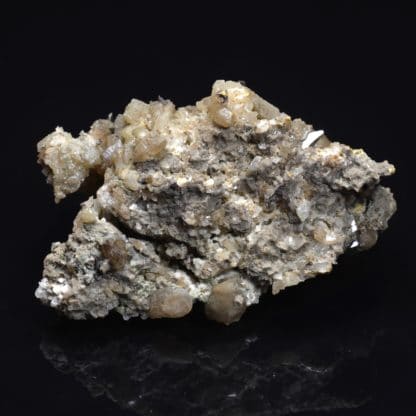 Anatases sur quartz, La Lauzière, Savoie.