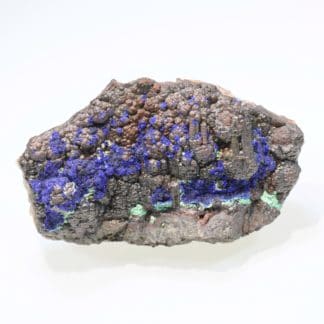 Azurite sur goethite, Le Moulinal, Paulinet, Tarn.