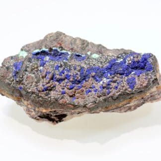 Azurite sur goethite, Le Moulinal, Paulinet, Tarn.