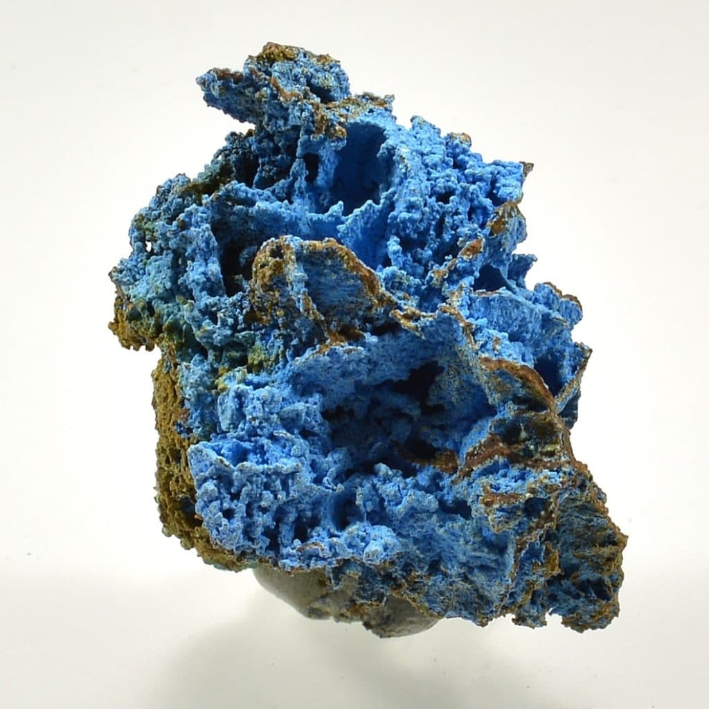 Cyanotrichite, Salsigne, Aude.