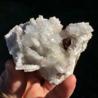 Chalcopyrite sur quartz, Montroc, Tarn.