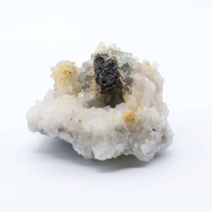 Fluorine, Galène et Quartz, mine de Versilhac, Haute-Loire.