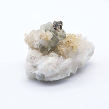 Fluorine, Galène et Quartz, mine de Versilhac, Haute-Loire.