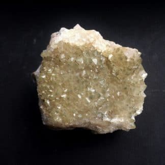 Quartz à inclusions de greenockite, La Poype, Vienne, Isère.