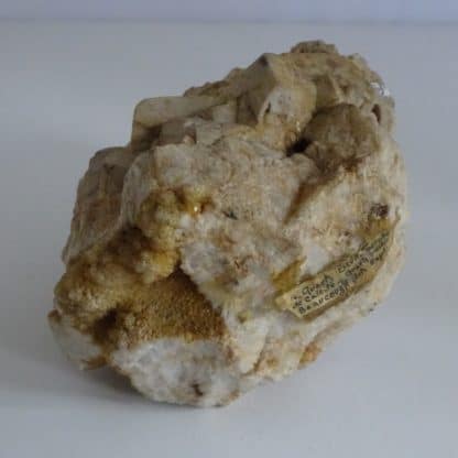 Pseudomorphose de calcite en quartz, Beaucouzé, Maine-et-Loire.