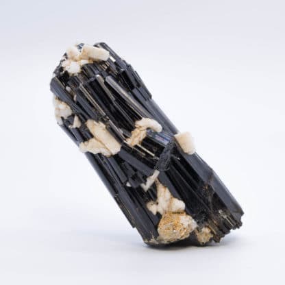 Tourmaline (schorl) et Albite, La Salvetat-sur-Agout, Hérault.