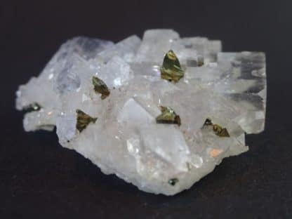 Quartz, Fluorine, Chalcopyrite de Montroc, Tarn.