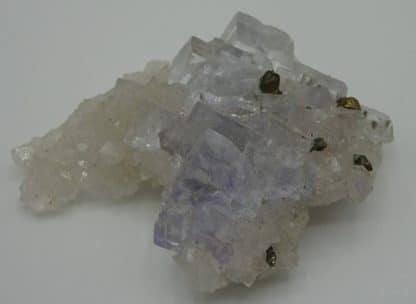 Quartz, Fluorine, Chalcopyrite de Montroc, Tarn.