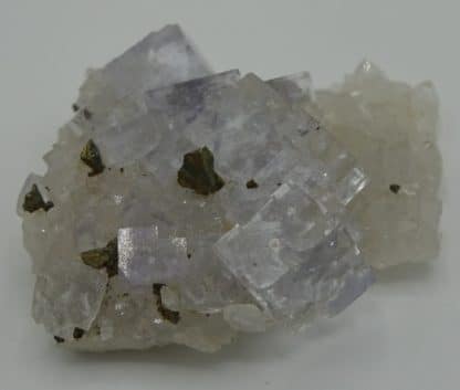 Quartz, Fluorine, Chalcopyrite de Montroc, Tarn.