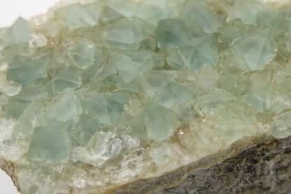 Fluorite verte sur quartz, Fiesch, Goms, Valais, Suisse.