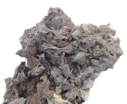 Pyrolusite, Roßbach Mine, Raubach, Rhénanie-Palatinat, Allemagne.