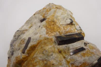 Staurolite et Disthène sur Paragonite, Pizzo Forno, Tessin, Suisse.