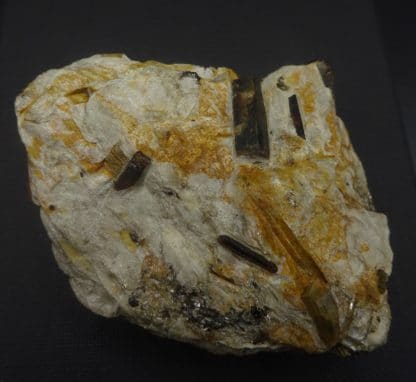 Staurolite et Disthène sur Paragonite, Pizzo Forno, Tessin, Suisse.