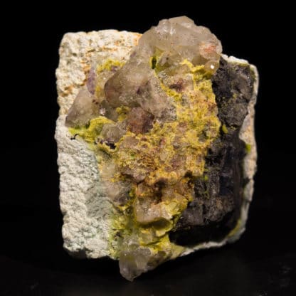 Galène et pyromorphite, L'Argentolle, Saint-Prix, Saône-et-Loire.