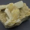 Stilbite, Calcite, Berufjord, Djúpavogshreppur, Eastern Region, Islande.