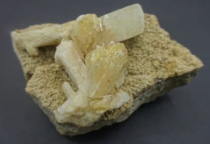 Stilbite, Calcite, Berufjord, Djúpavogshreppur, Eastern Region, Islande.