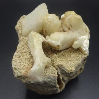 Stilbite, Calcite, Berufjord, Djúpavogshreppur, Eastern Region, Islande.