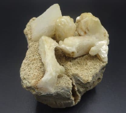 Stilbite, Calcite, Berufjord, Djúpavogshreppur, Eastern Region, Islande.