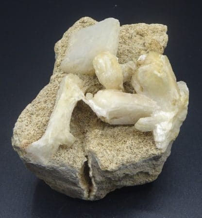 Stilbite, Calcite, Berufjord, Djúpavogshreppur, Eastern Region, Islande.