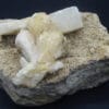 Stilbite, Calcite, Berufjord, Djúpavogshreppur, Eastern Region, Islande.