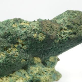 Azurite pseudomorphosée en malachite, Tsumeb, Namibie.