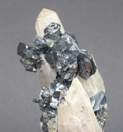 Hématite sur Quartz, Rio Marina, Ile d'Elbe, Italie.