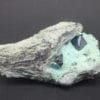 Cuprite sur chrysocolle, mine de Mashamba, Katanga, Congo.