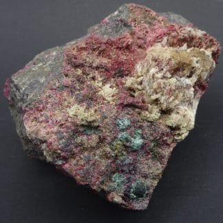 Rosélite et Wendelwilsonite, mine de Bou Azzer, Maroc.