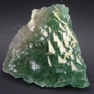 Fluorine verte et Barytine, filon du Figuier, mine de Fontsante, Var.