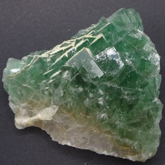 Fluorine verte et Barytine, le Figuier, mine de Fontsante, Var.