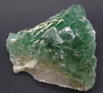 Fluorine verte et Barytine, le Figuier, mine de Fontsante, Var.