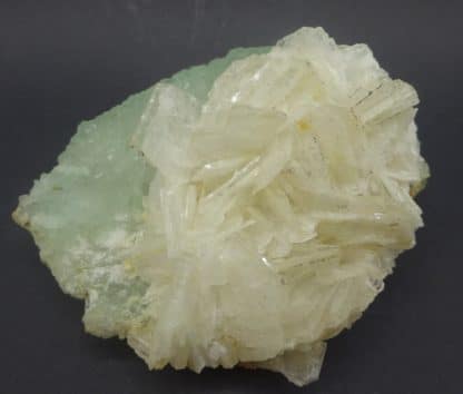 Fluorite verte et Barytine, Saint-Augustin, Fontsante, Var.